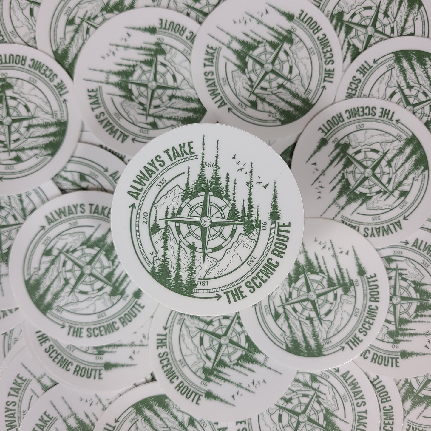 Always Take the Scenic Route Sticker