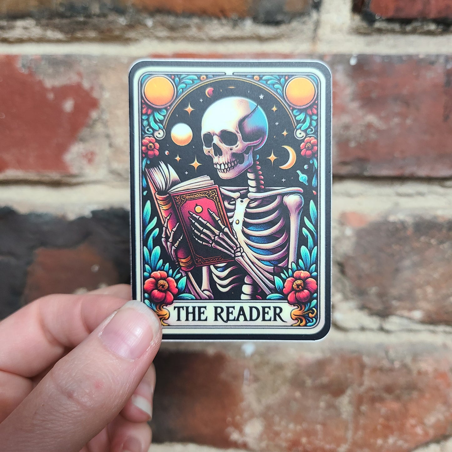 Reader Tarot Card Sticker