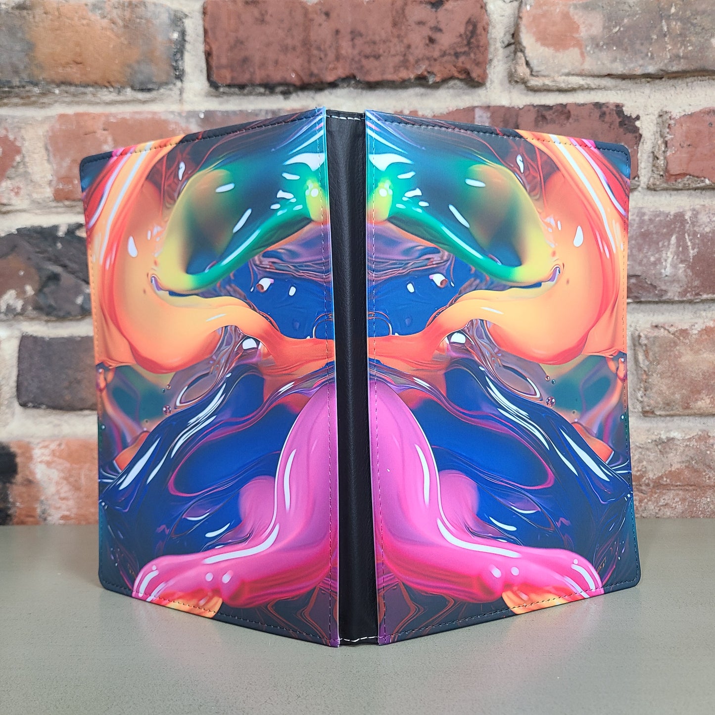 Paint Drip Abstract Rainbow Journal
