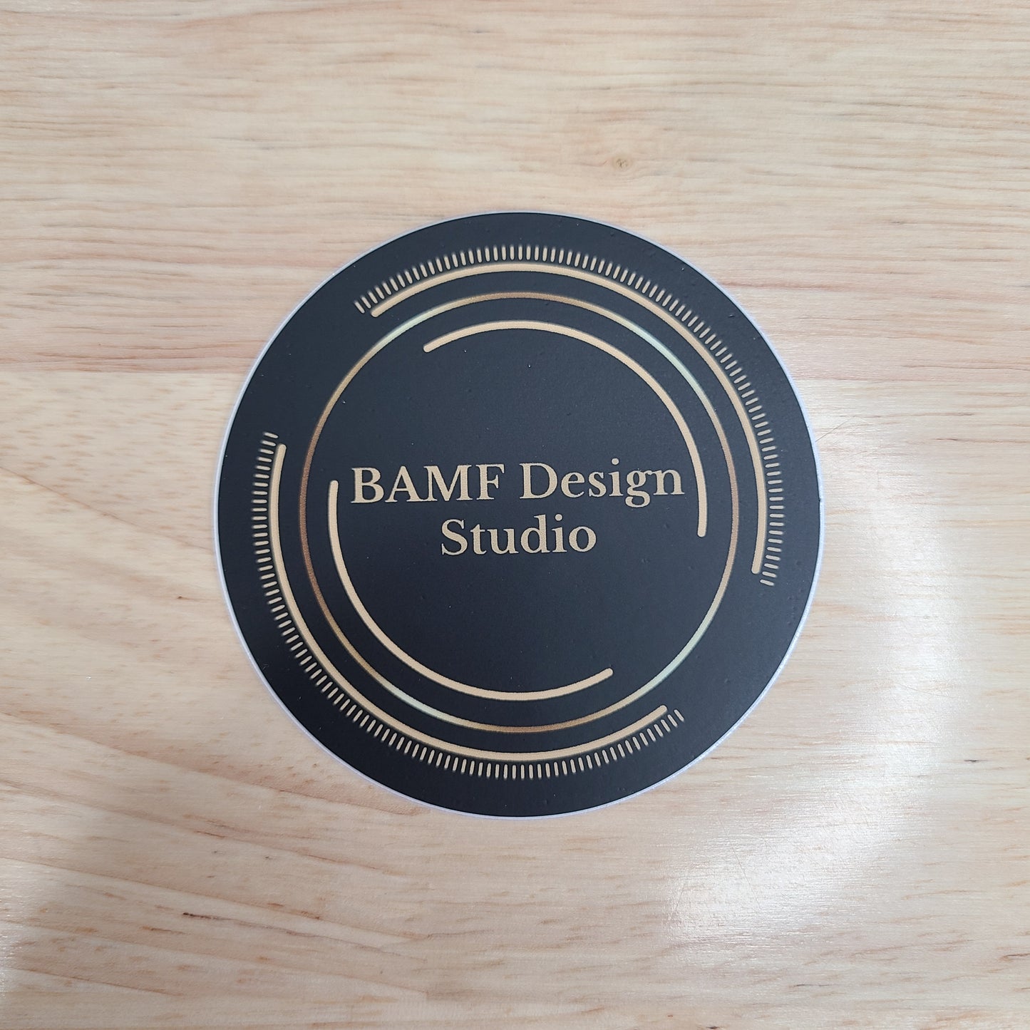 BAMF Round Logo Sticker