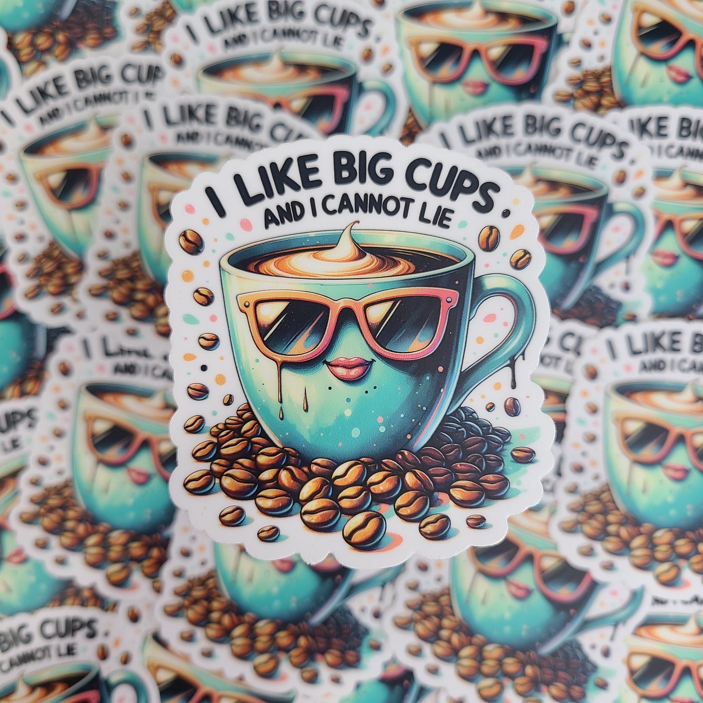 I Like Big Cups Sticker