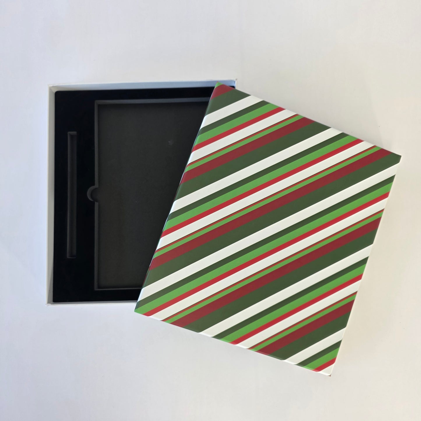 Christmas Striped Gift Box, Journal Gift Box