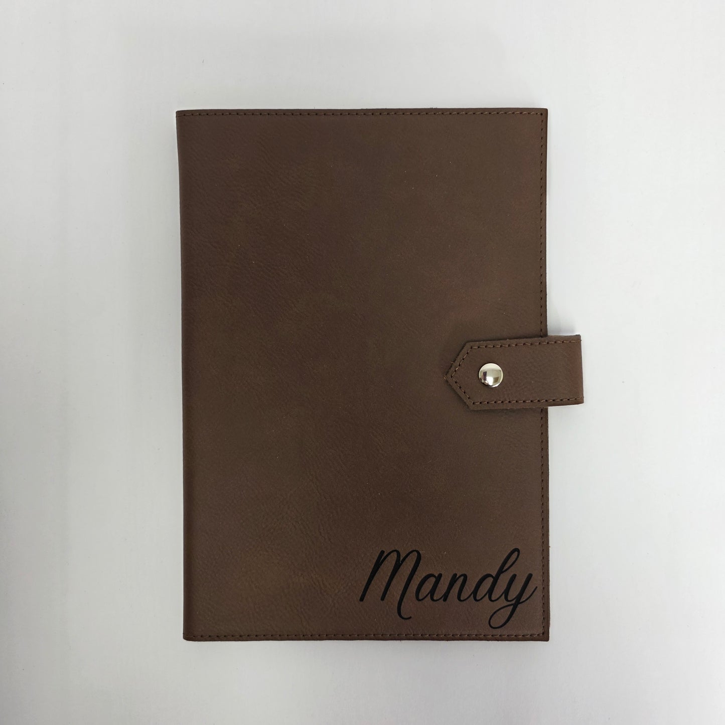 Studio Luxe Mocha Faux Leather Journal Cover