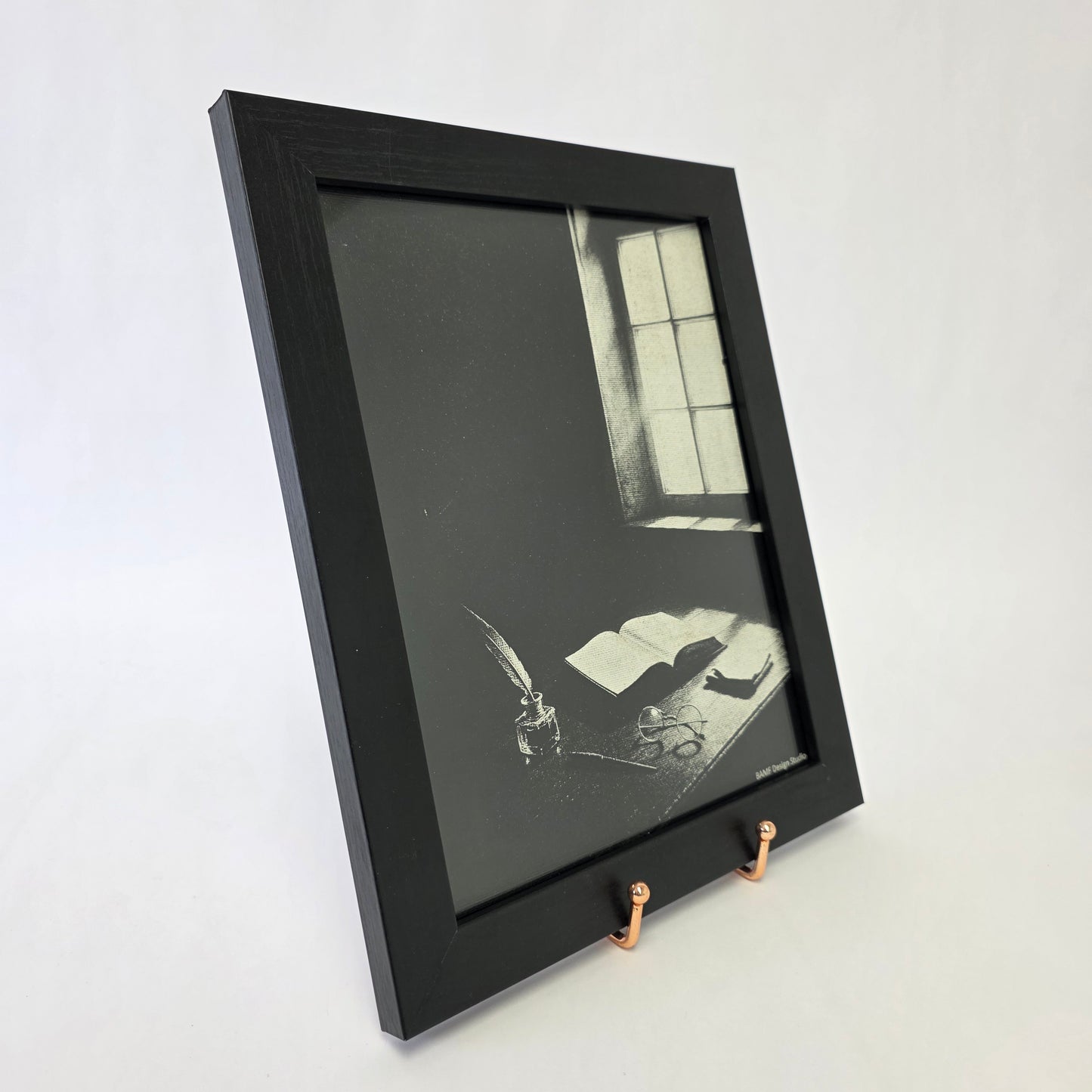 Writer's Desk Framed Laser Art