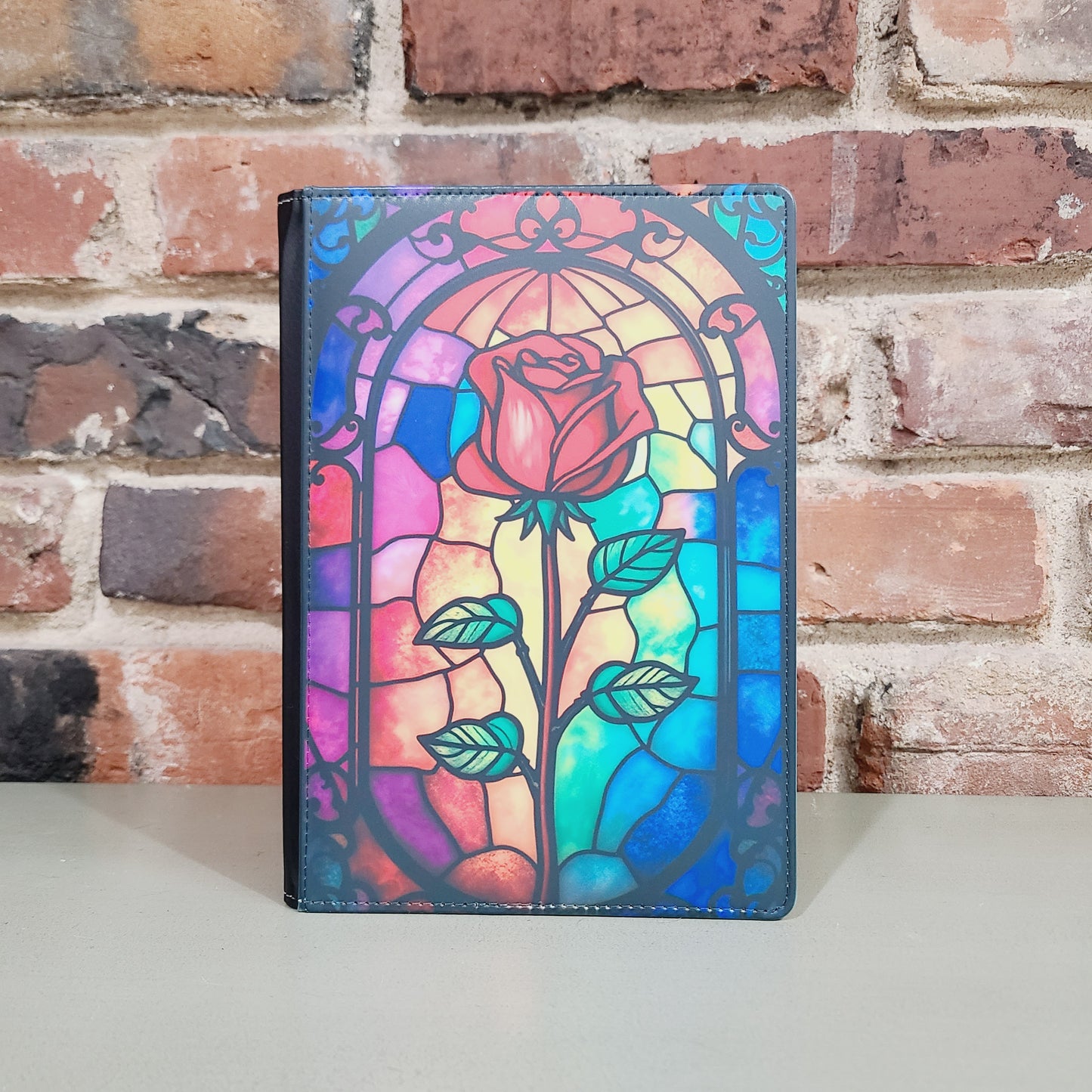Rose Stained Glass Window Journal