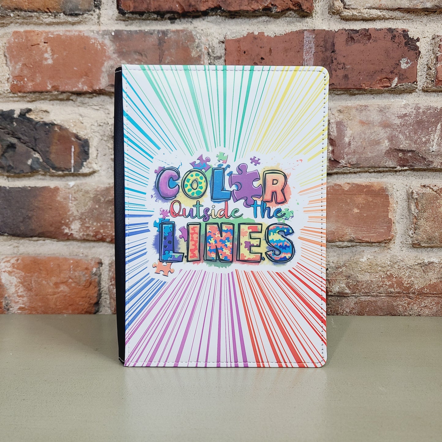 Autism Color Outside the Lines Rainbow Journal, Autism Awareness