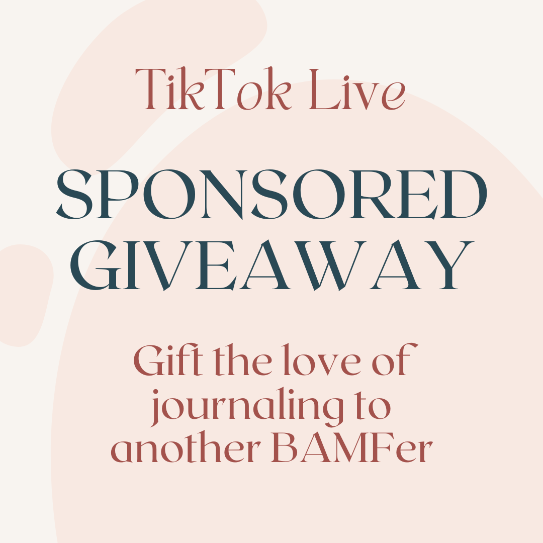 Promotional graphic for a TikTok Live sponsored giveaway with text about gift-giving.