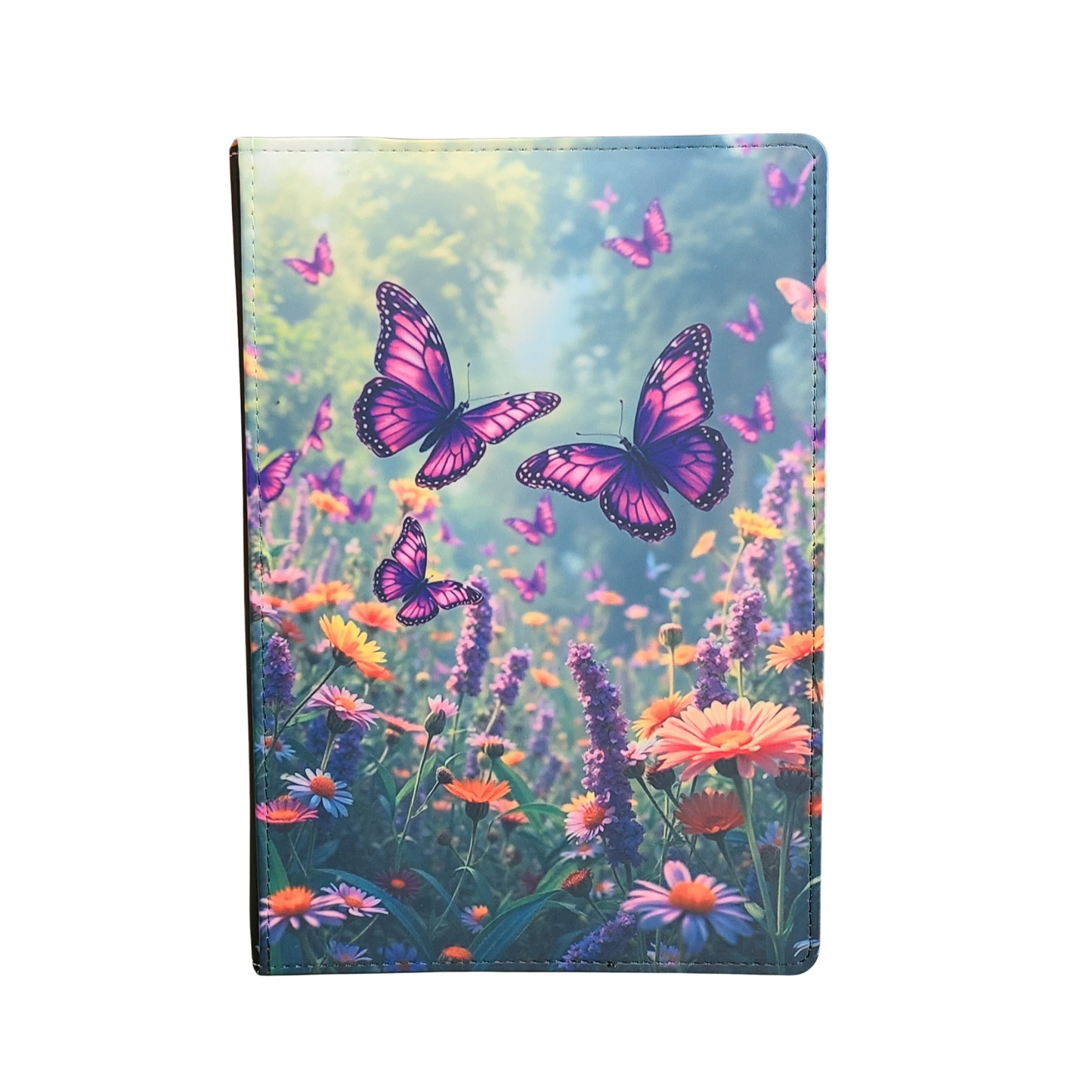 Purple Butterfly Garden with Flowers