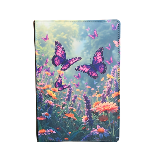 Purple Butterfly Garden with Flowers