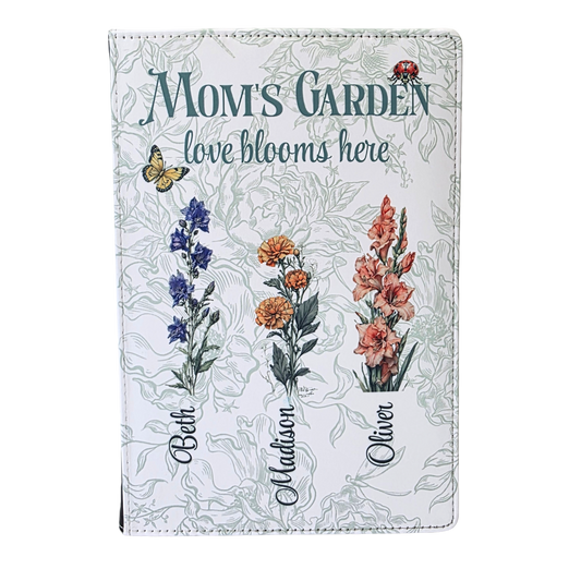 Mom's Garden Birth Month Flower Personalized Journal