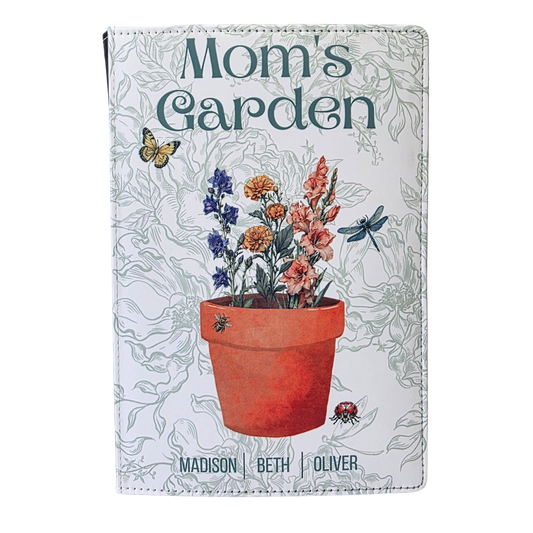 Mom's Garden Pot and Flower Personalized Journal