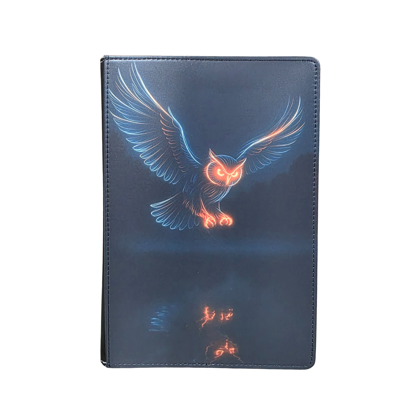 Night Flare Owl Light Art Journal