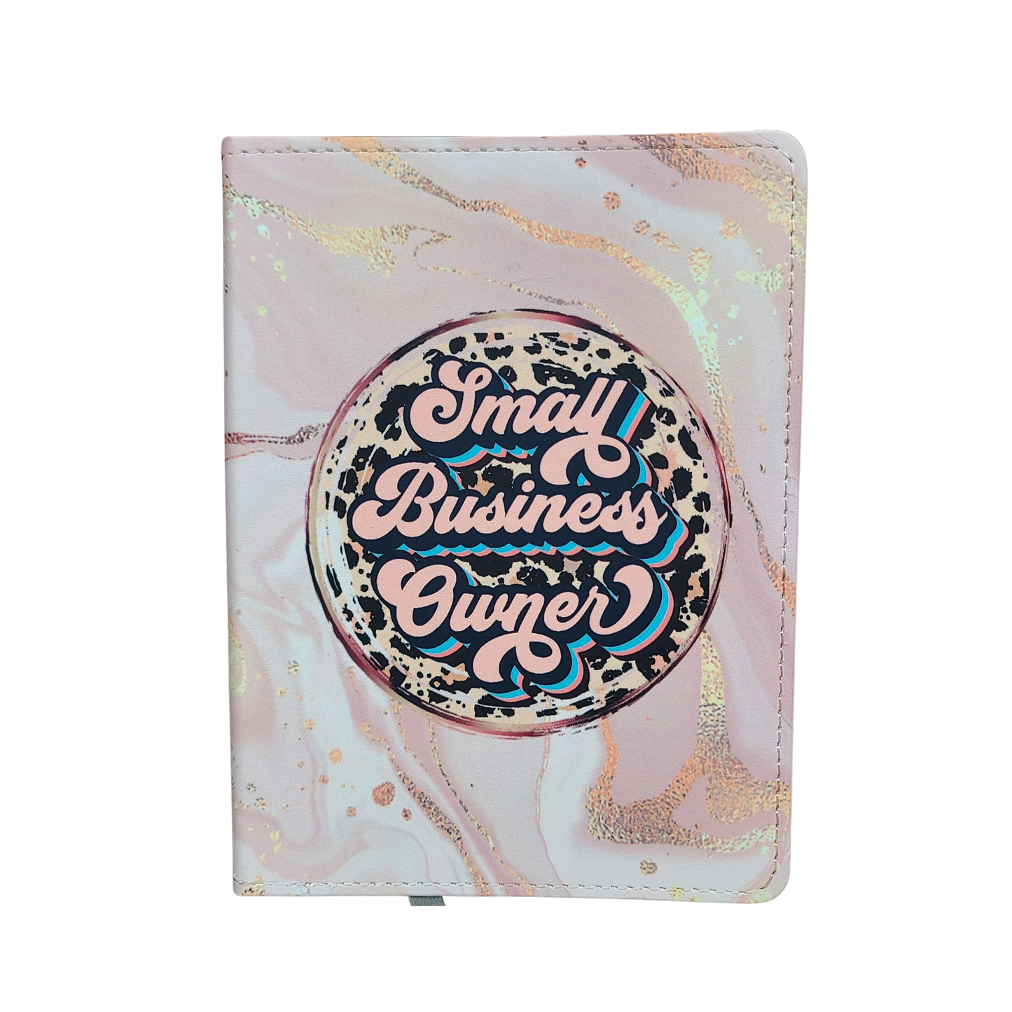 Small Business Owner Pink and Gold Journal