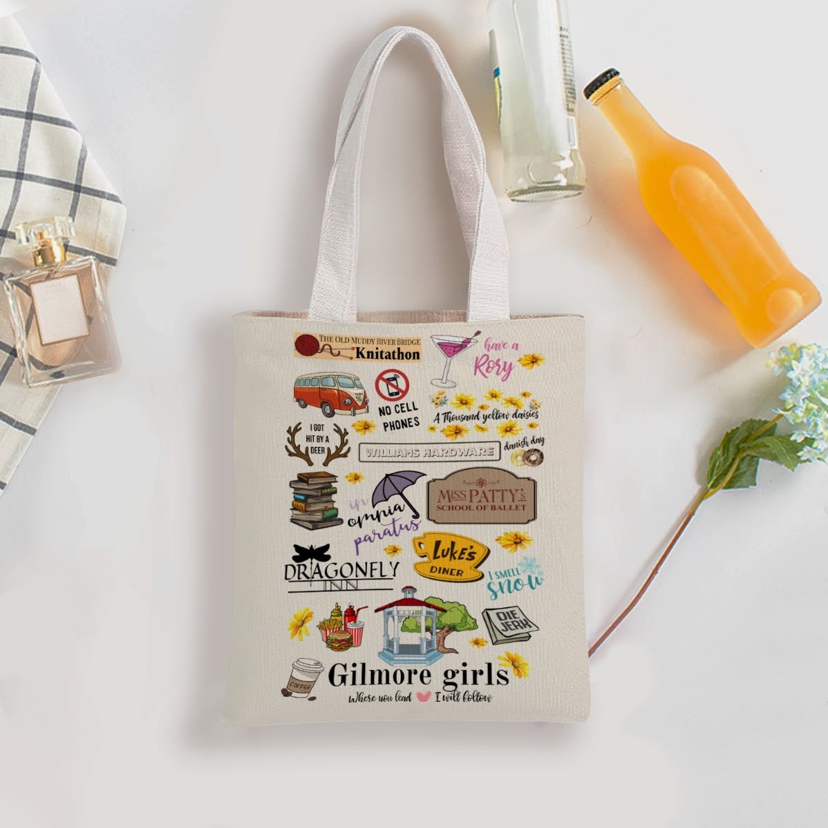 Gilmore Girls Tote Bag, Stars Hollow