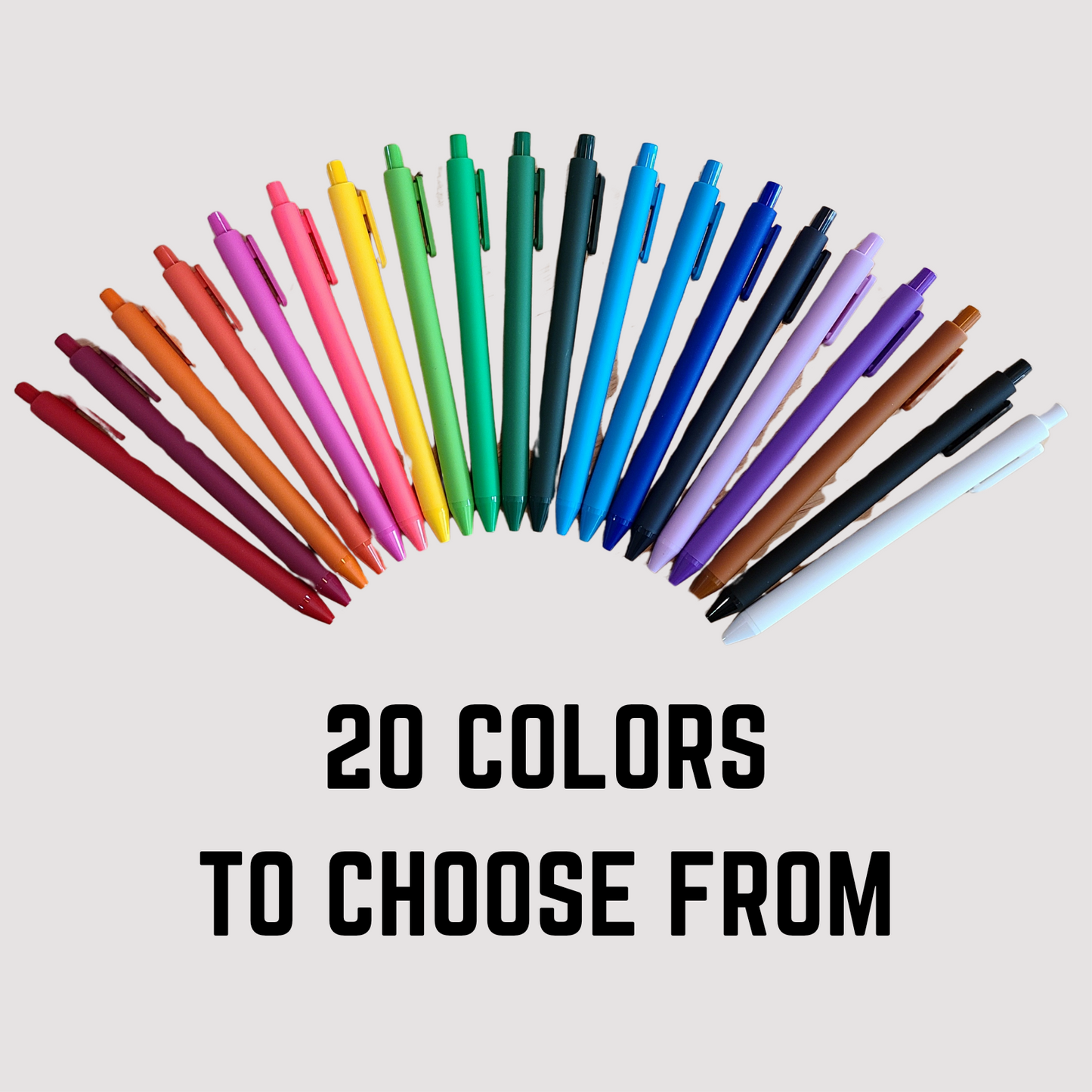 Gel pens