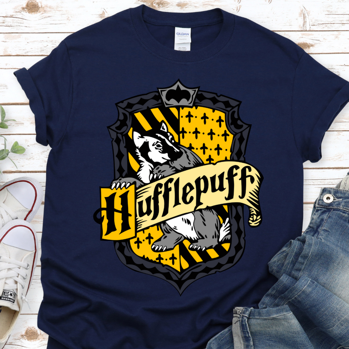 Harry Potter Shirt, Hufflepuff Shirt, Hogwarts, Wizard, Potterhead, Harry Potter Fan, Pop Culture, Short-Sleeve Unisex T-Shirt