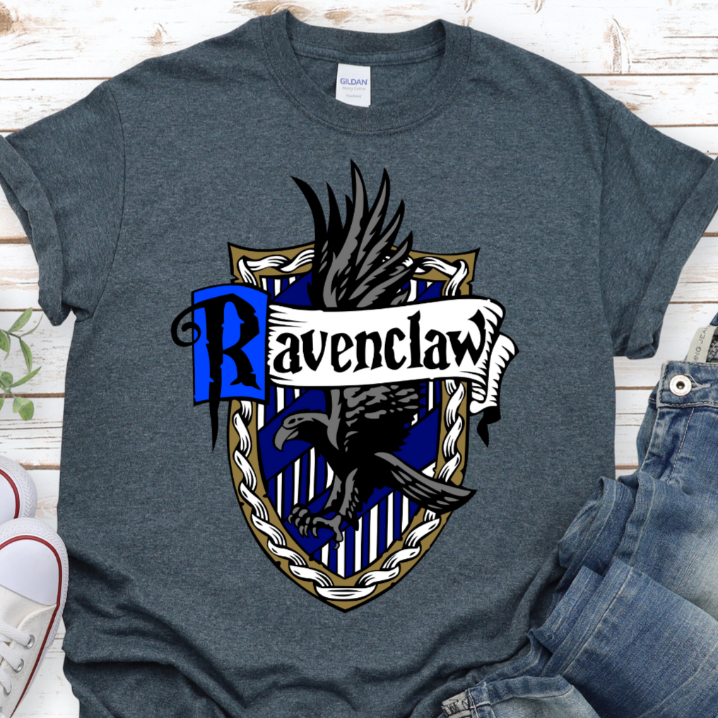 Harry Potter Shirt, Ravenclaw, House Crest, Hogwarts, Wizard, Pop Culture, Magic Shirt, Short-Sleeve Unisex T-Shirt