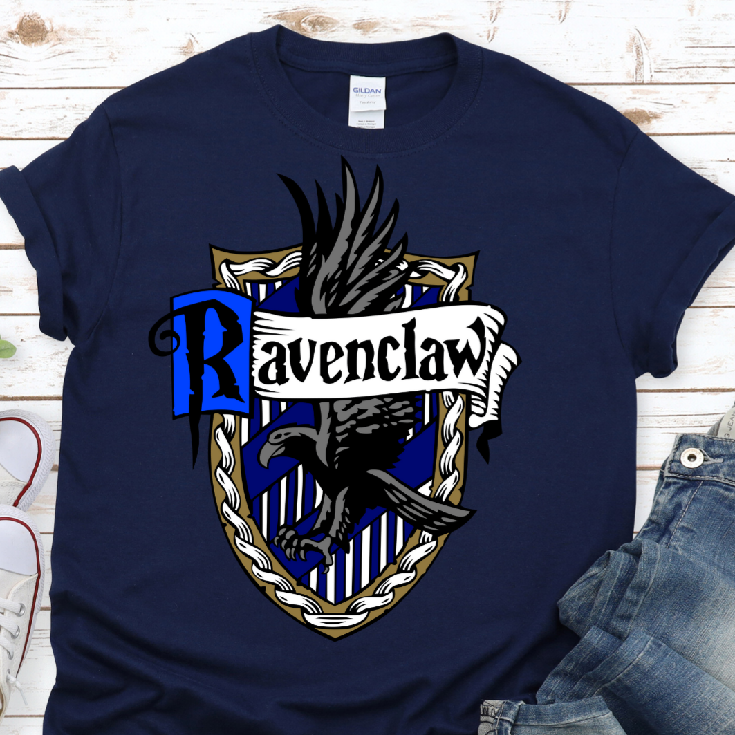 Harry Potter Shirt, Ravenclaw, House Crest, Hogwarts, Wizard, Pop Culture, Magic Shirt, Short-Sleeve Unisex T-Shirt