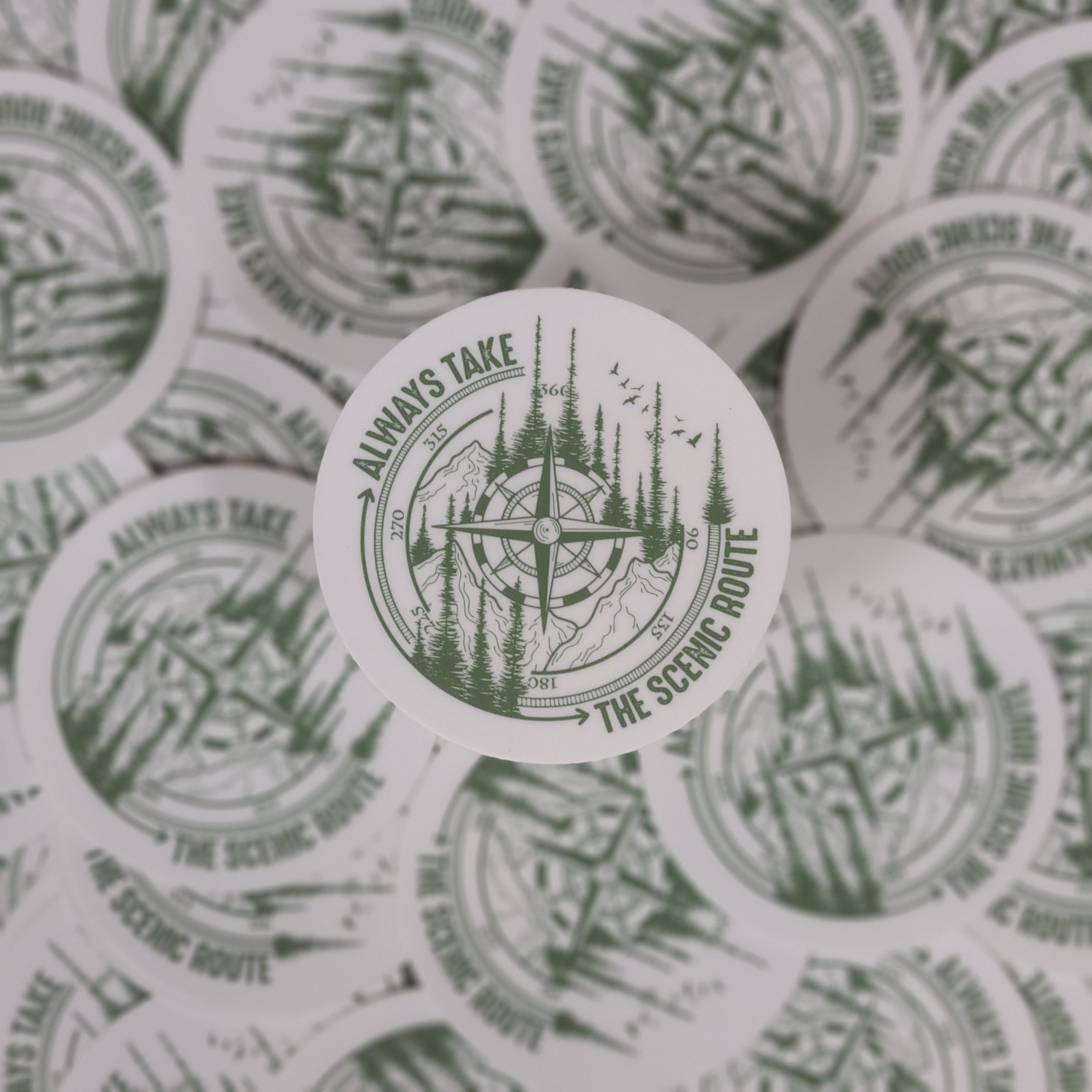 Always Take the Scenic Route Sticker – BAMF Design Studio
