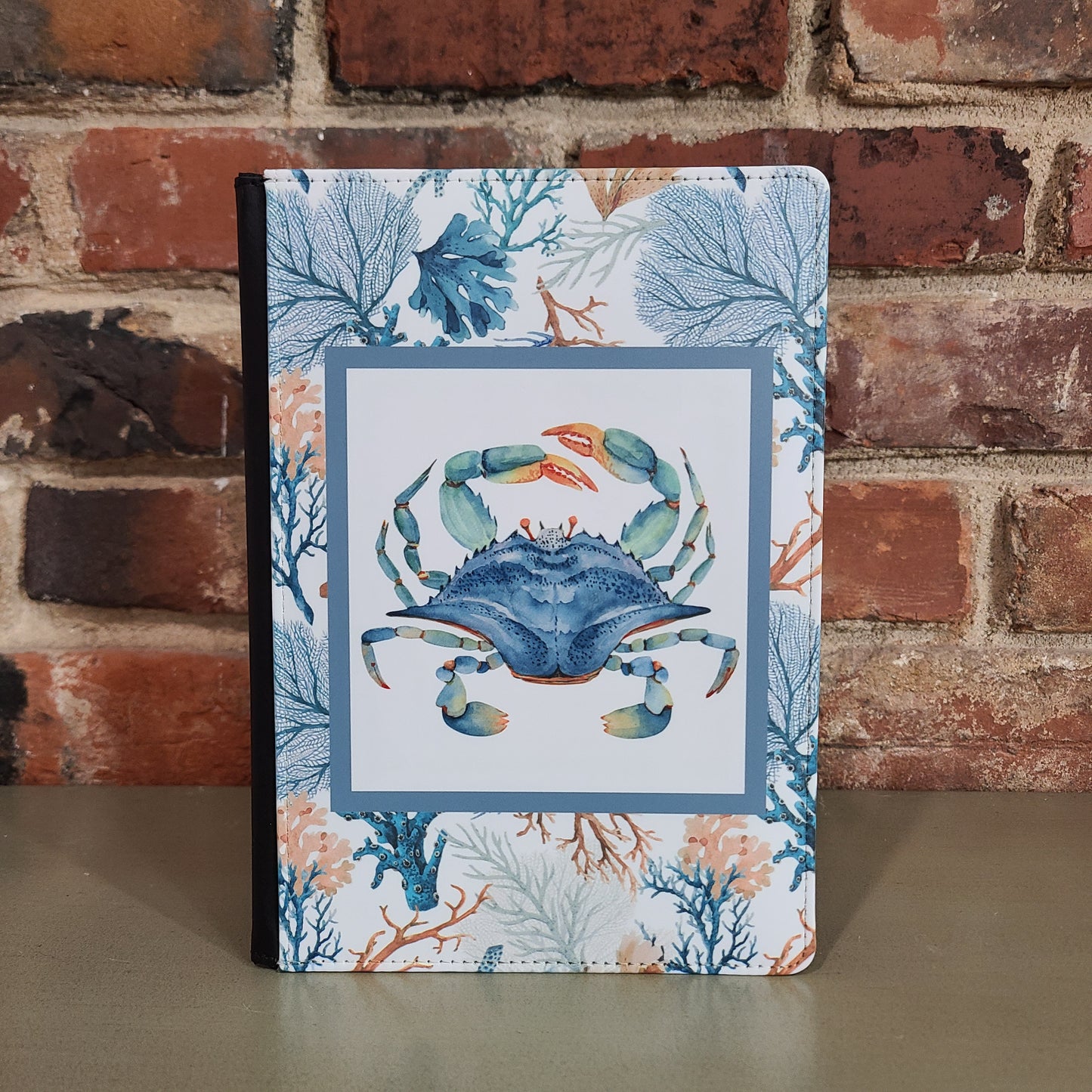 Blue Crab Journal, Coastal Nautical Journal Notebook