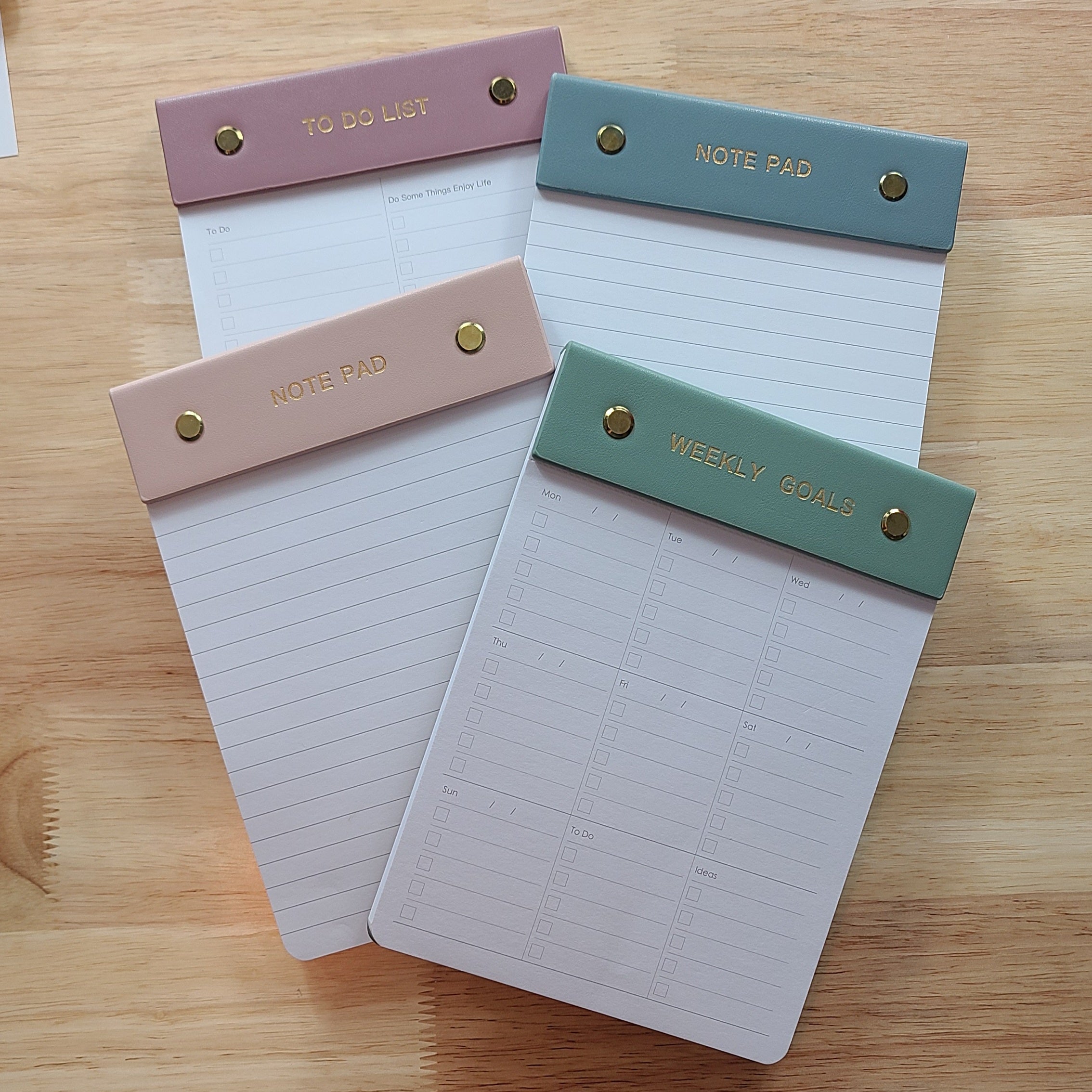 Refillable Notepads, To Do List, Weekly Goal Planner – BAMF Design Studio