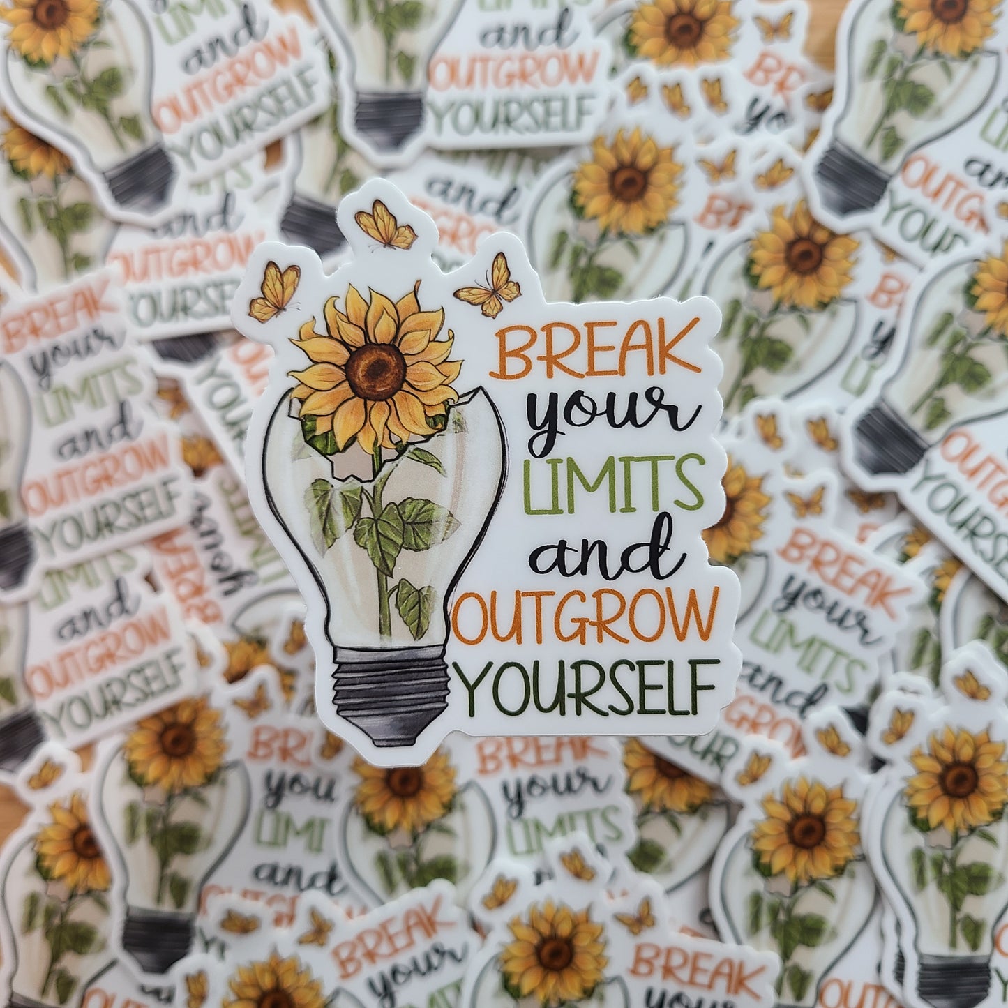 Positive Affirmation Sticker, Keep Growing, Self Confidence