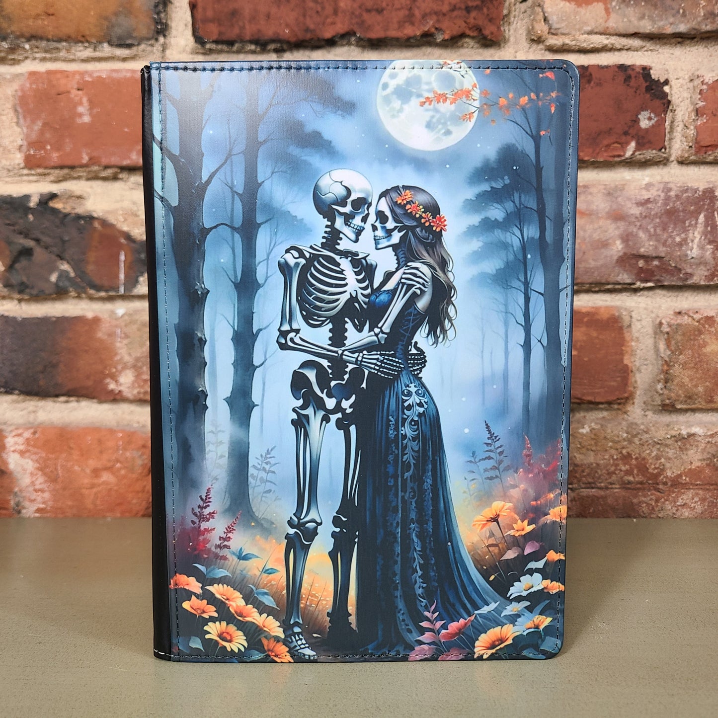 Skeleton Halloween Journal, Skeleton Couple, Til Death Do Us Part