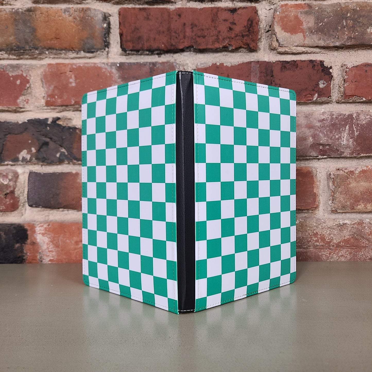 Checkered Retro Journal, Black Checkered, Pink Checkered, Green Checkered