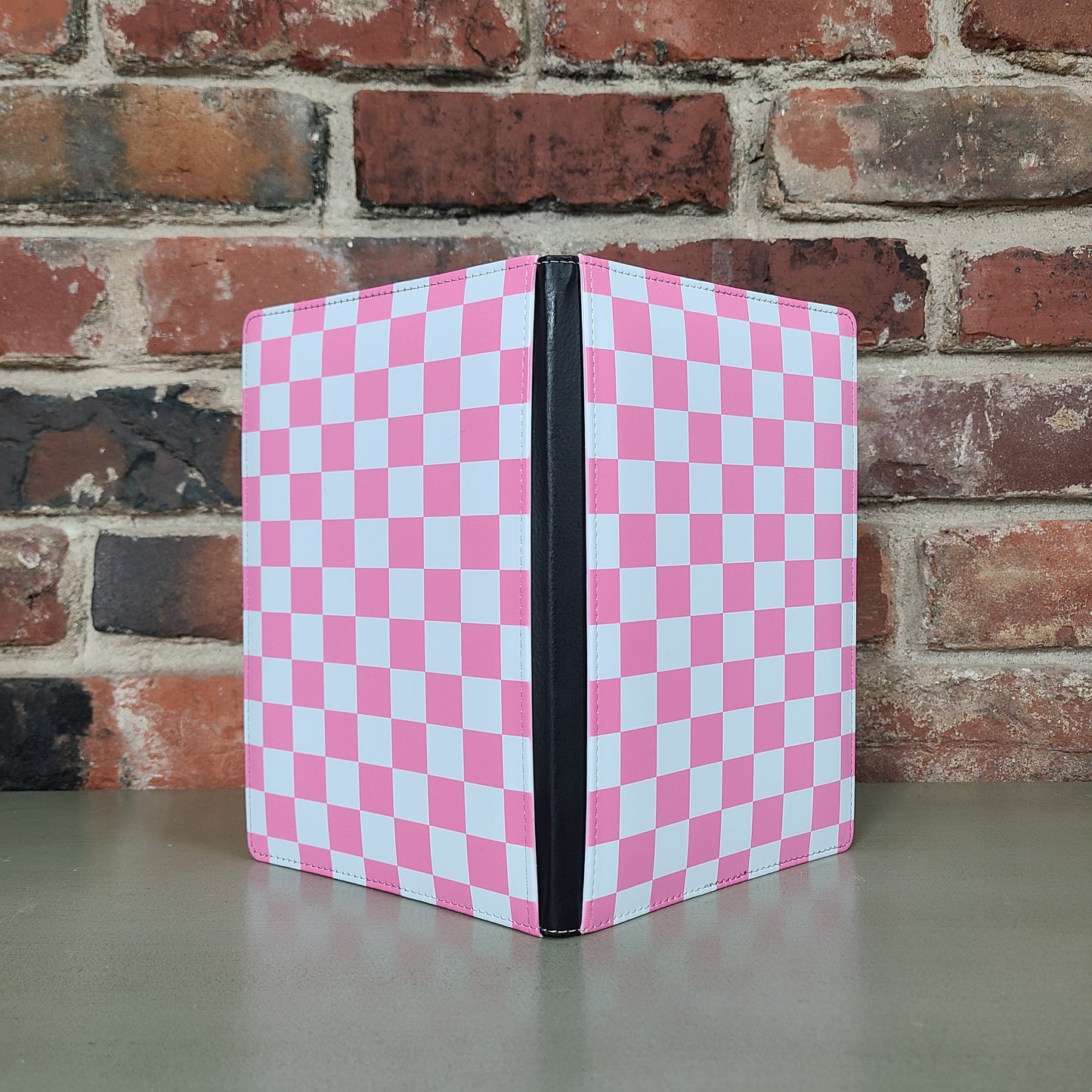 Checkered Retro Journal, Black Checkered, Pink Checkered, Green Checkered