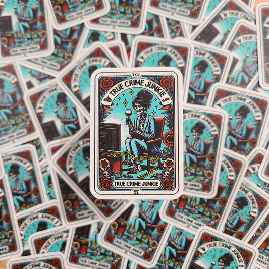 True Crime Tarot Card Sticker