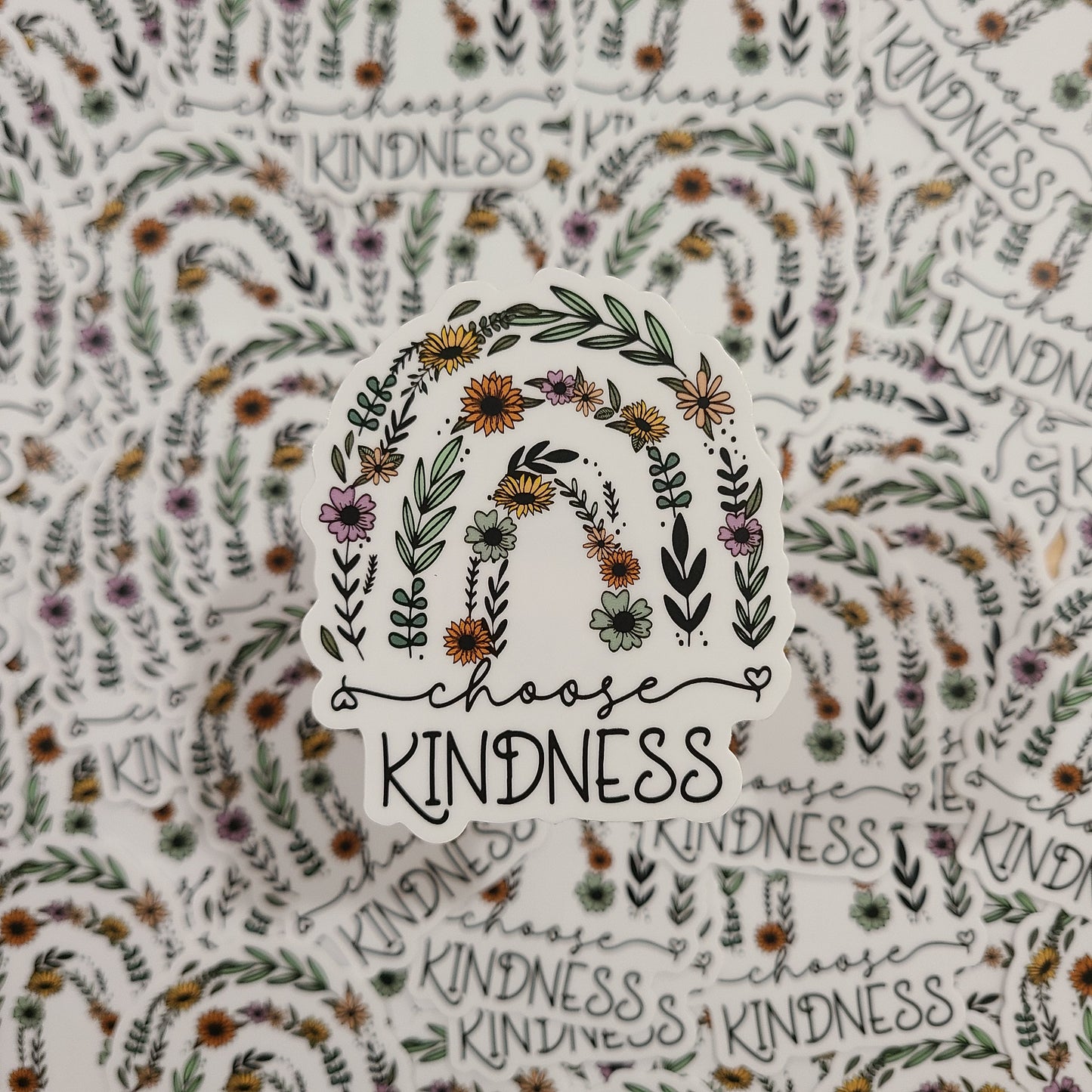 Choose Kindness, Choose Happiness Sticker, Positive Sticker, Good Vibes, Be Kind