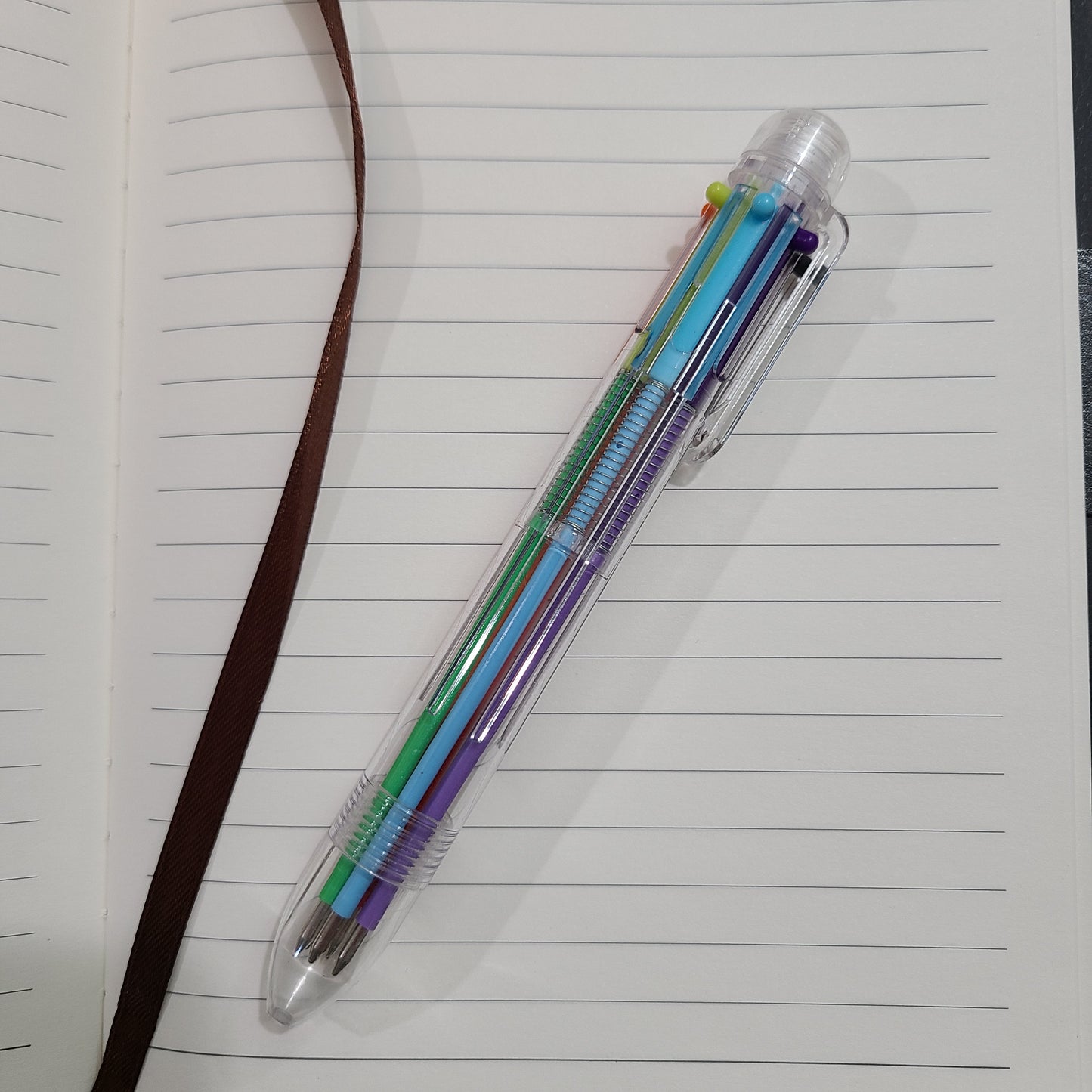 Multi-Color Retractable Pen, 6-Color Pen