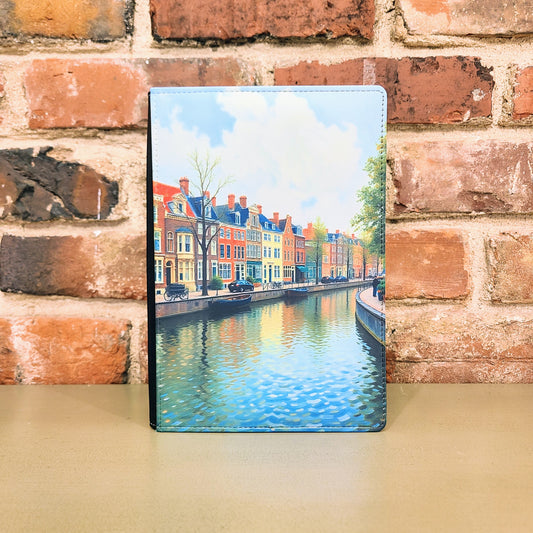 Amsterdam Canal Journal, Serene Painting Style