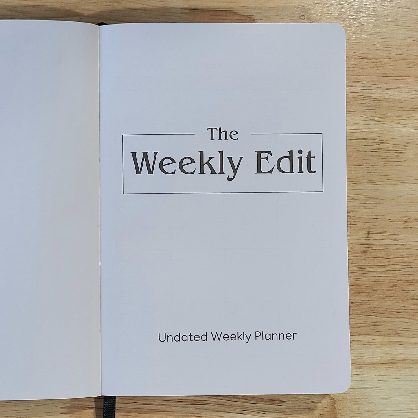 Undated Planner Replacement Pages