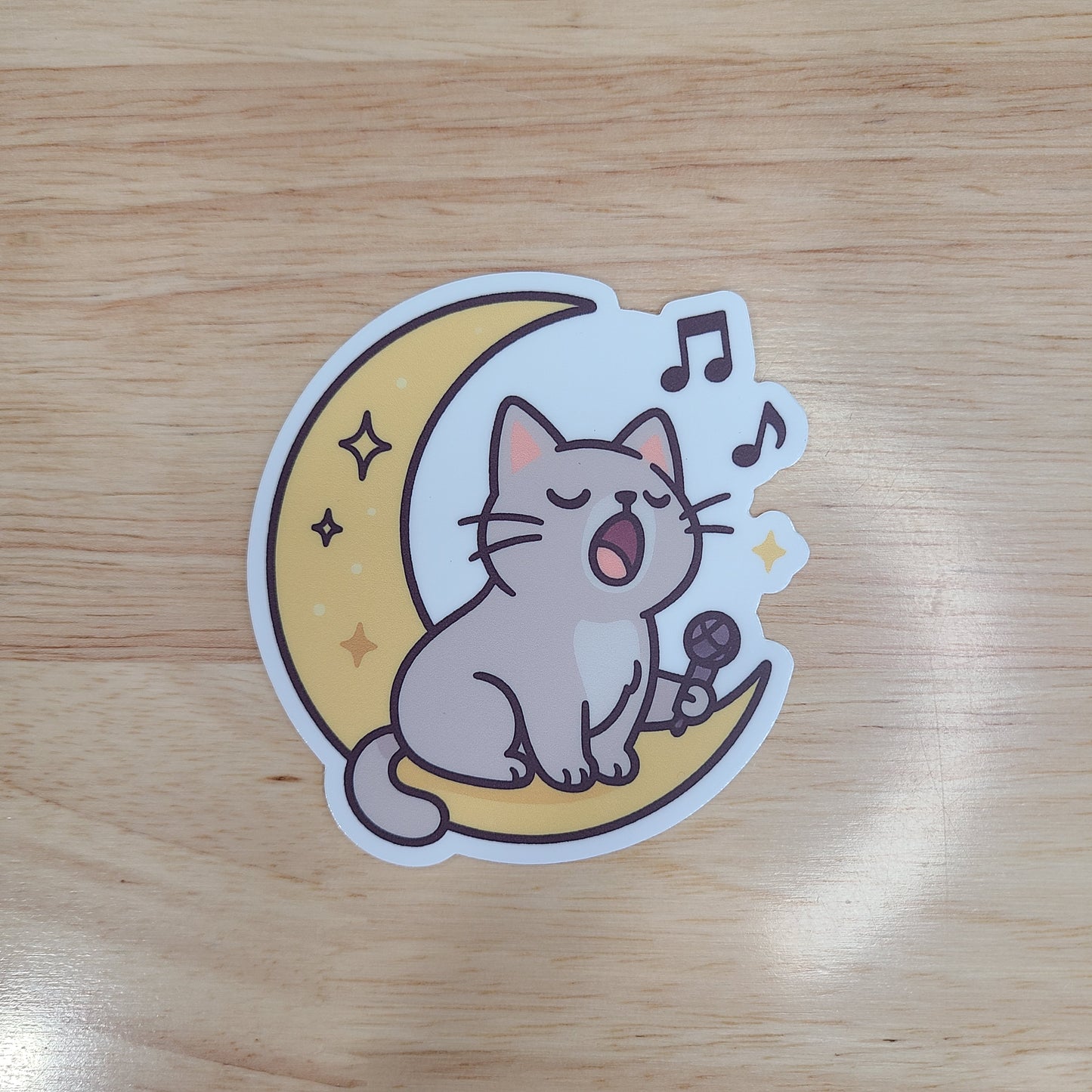 Cat Moon Sticker