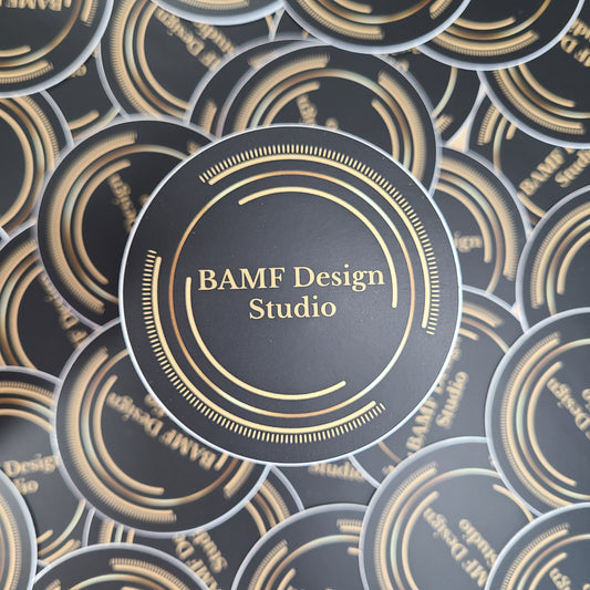 BAMF Round Logo Sticker