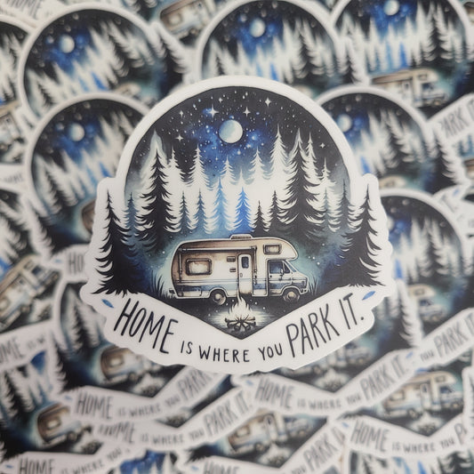 Camping RV Sticker