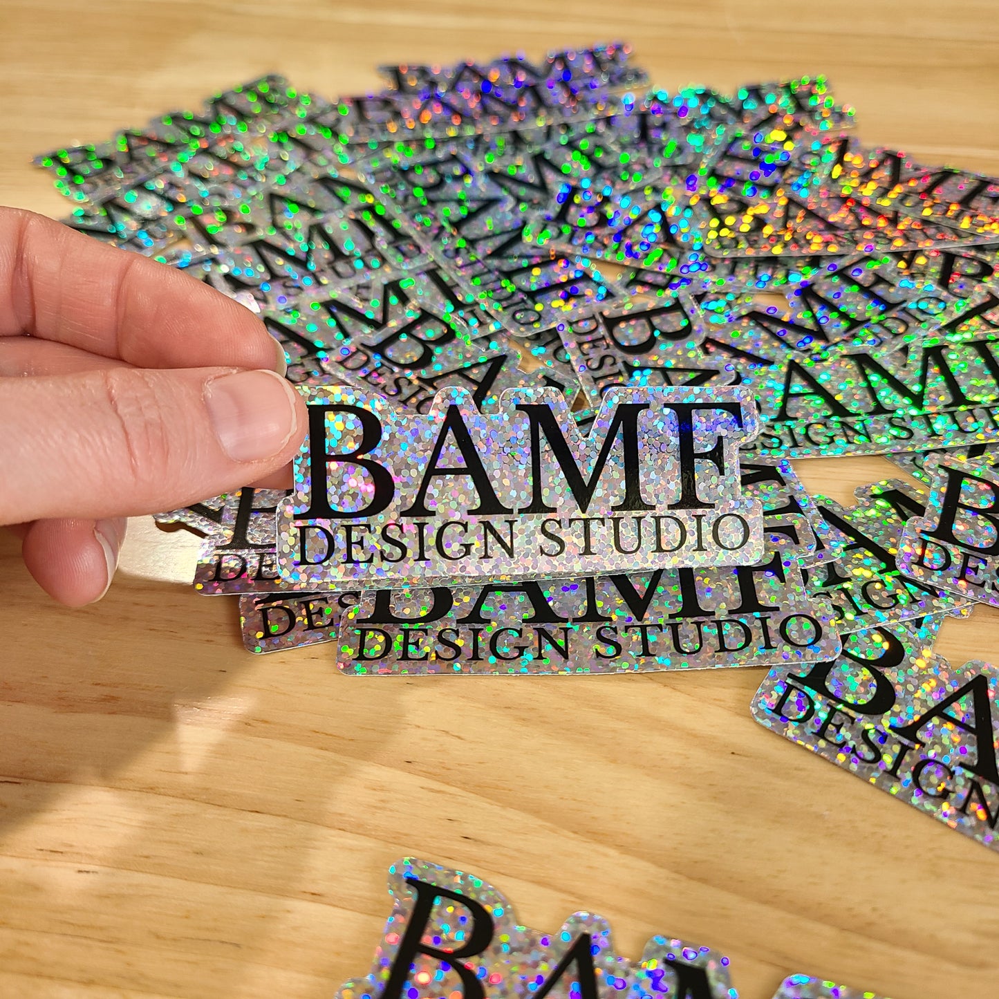 BAMF Sparkle Holo Sticker