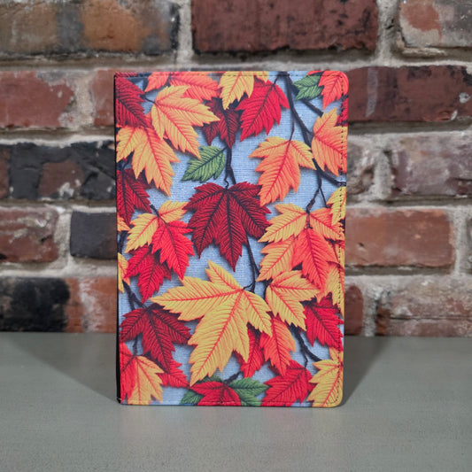 Embroidered Fall Leaves Journal