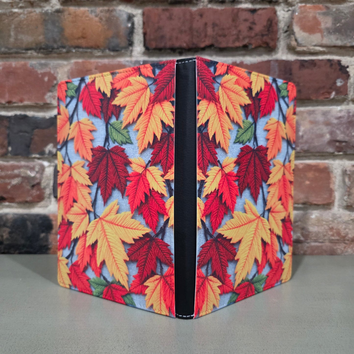 Embroidered Fall Leaves Journal