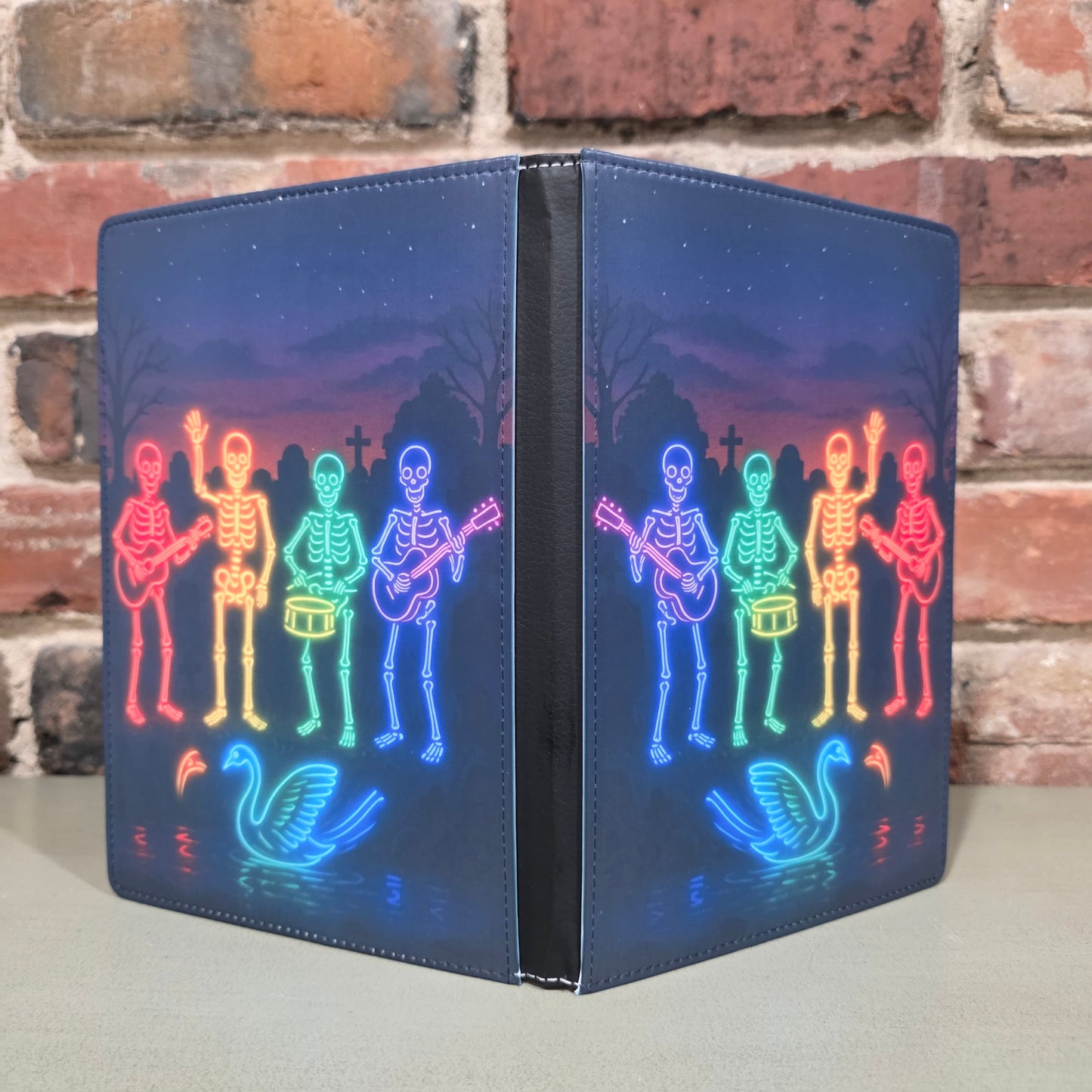 Dead Beats Skeleton Band Light Art Journal