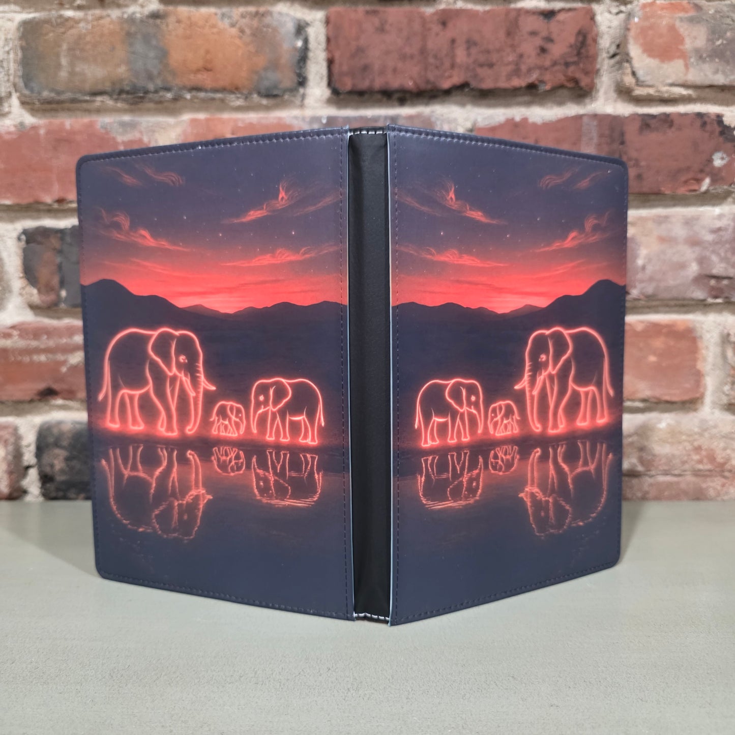 Golden Herd Elephant Light Art Journal