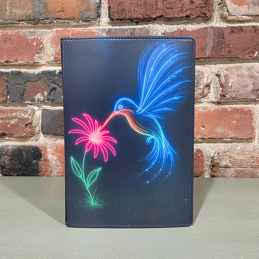 Neon Nectar Hummingbird Light Art Journal