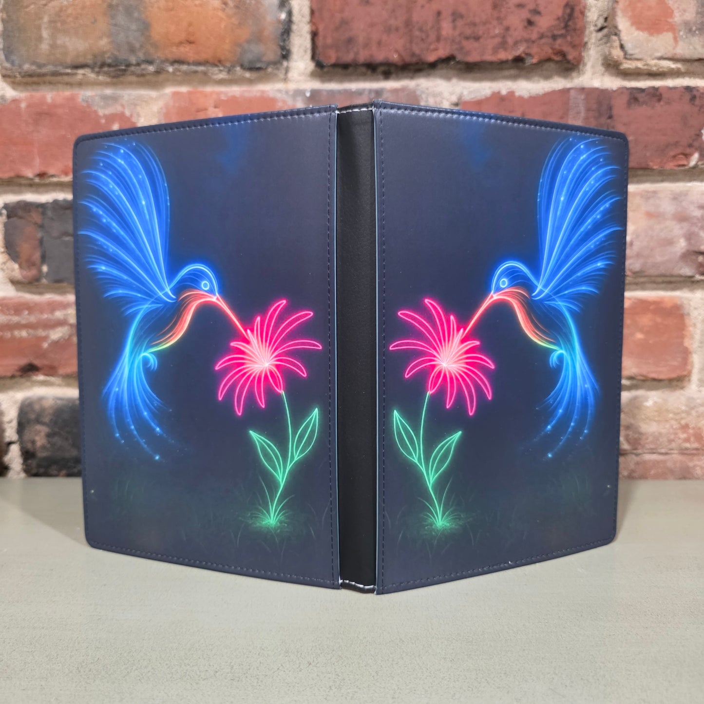 Neon Nectar Hummingbird Light Art Journal
