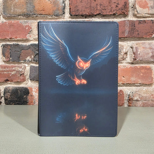 Night Flare Owl Light Art Journal