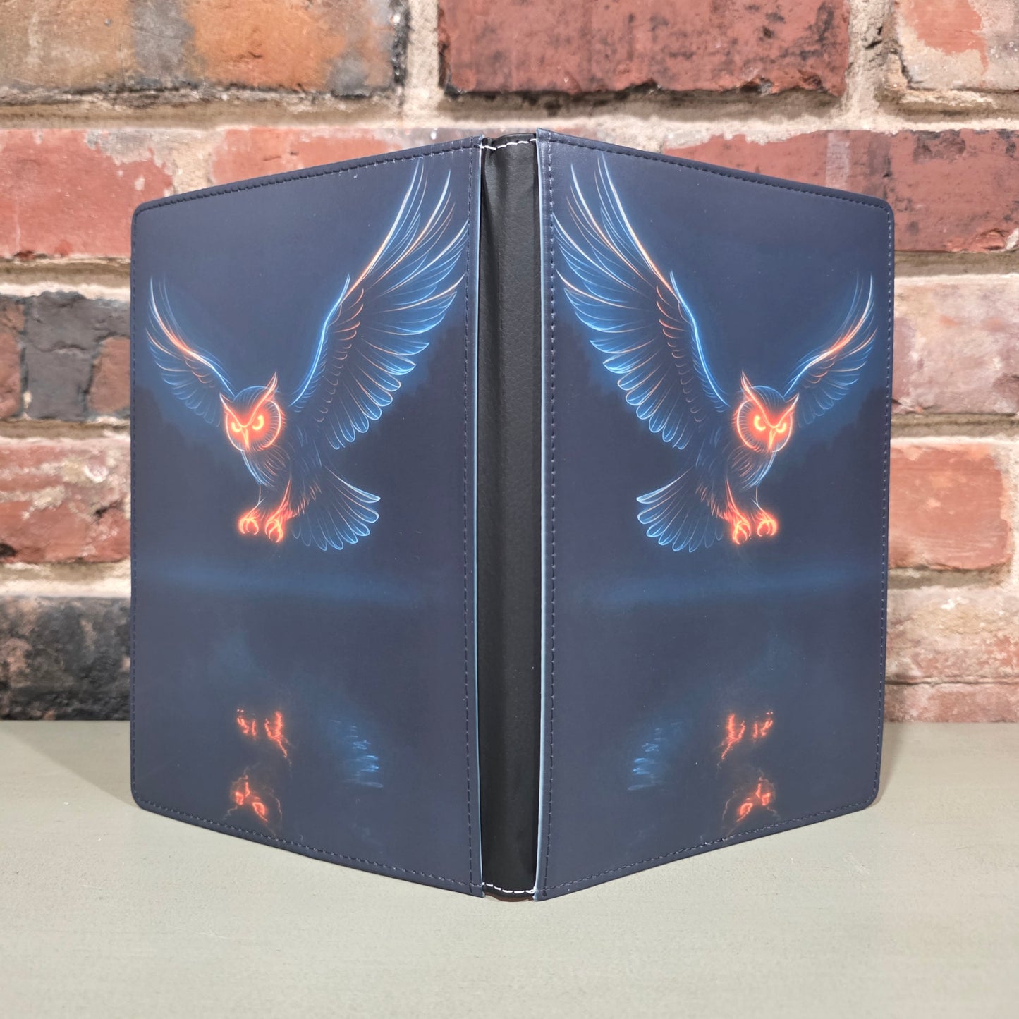Night Flare Owl Light Art Journal
