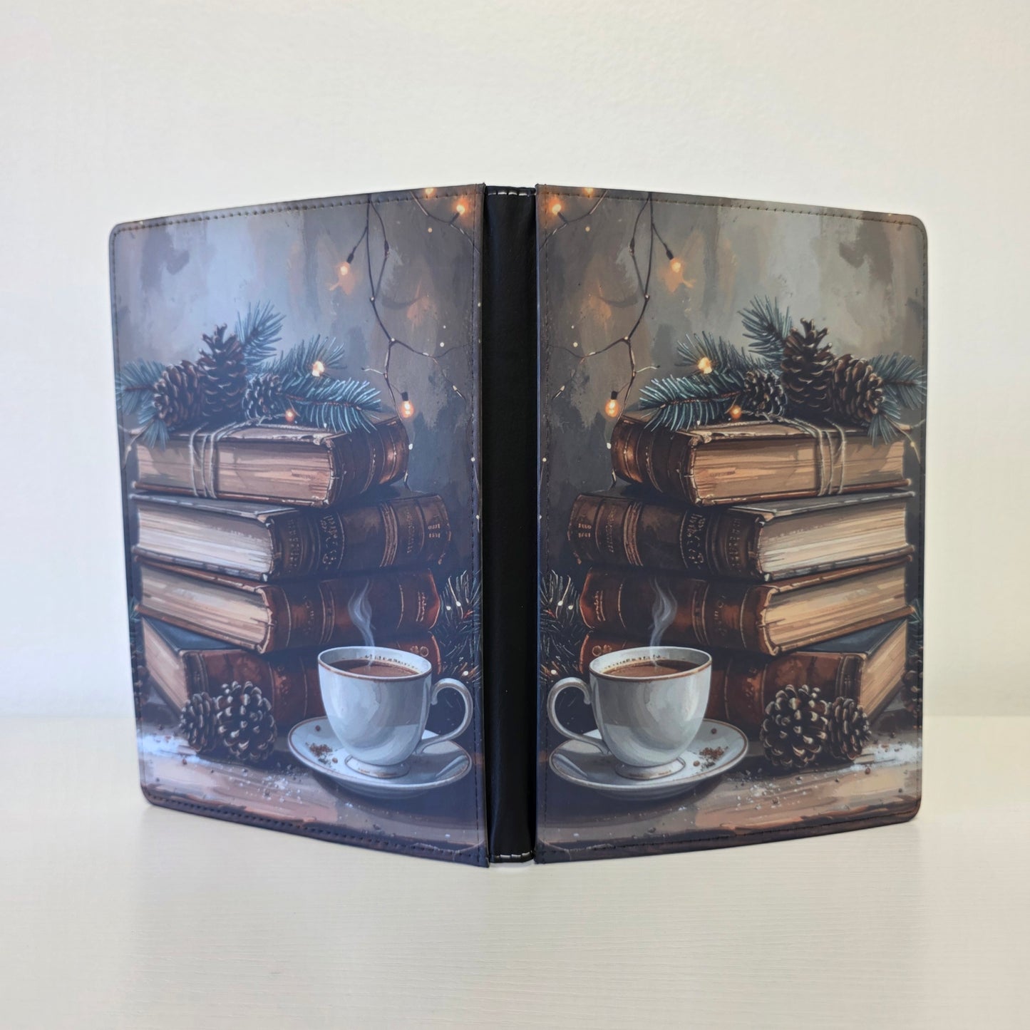 Rustic Bookstack Winter Journal