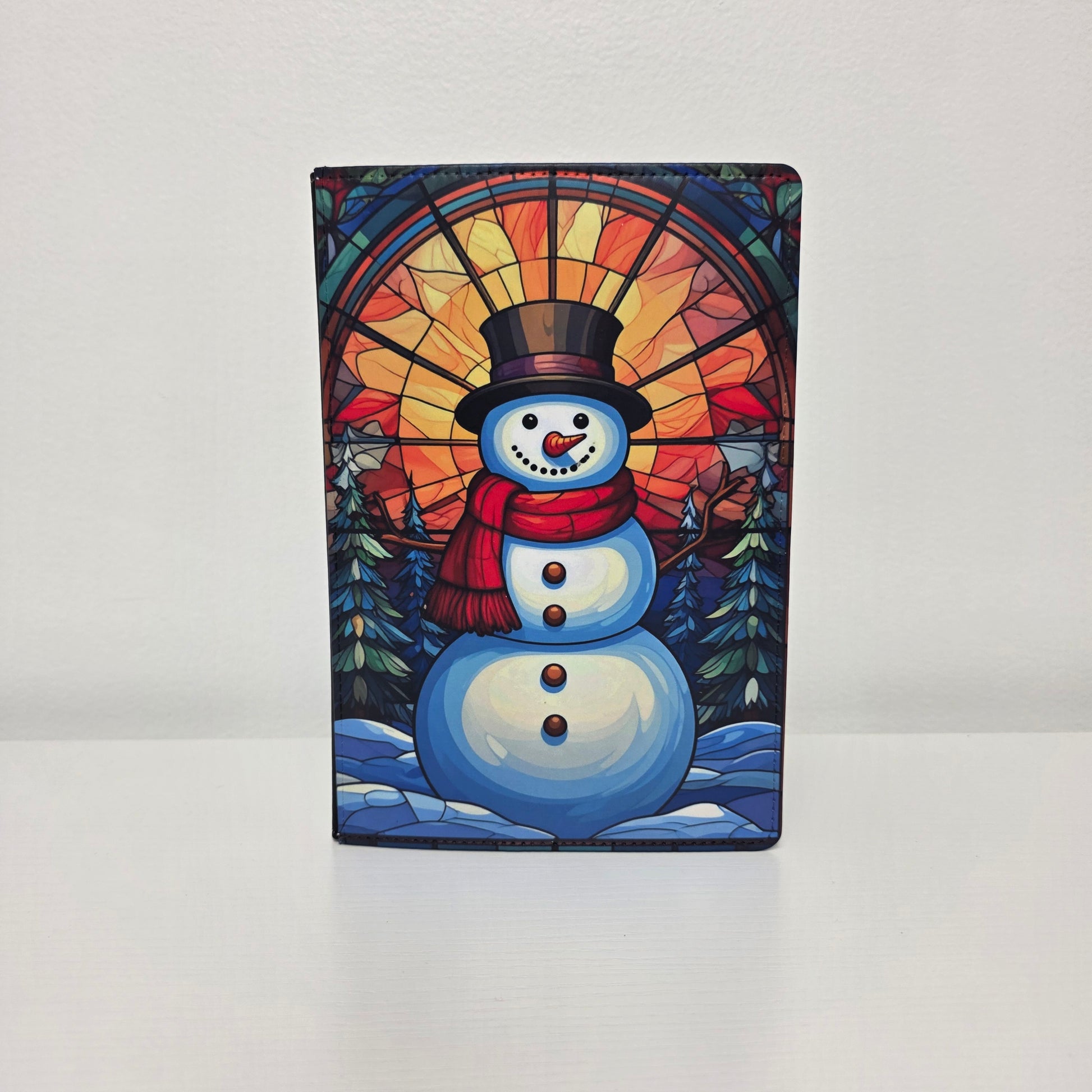 Stained Glass Snowman