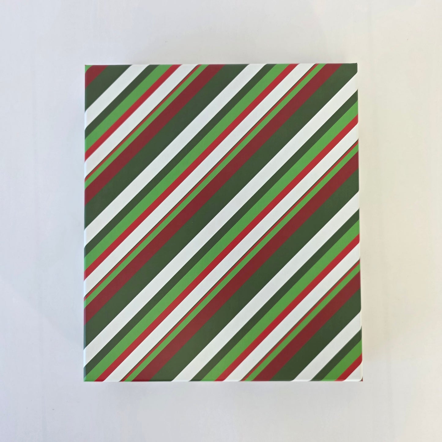 Christmas Striped Gift Box, Journal Gift Box