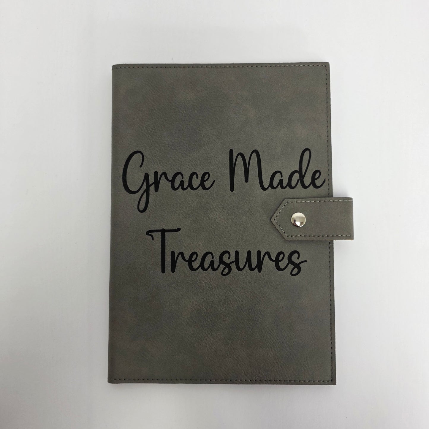 Studio Luxe Slate Faux Leather Journal Cover